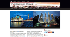 Desktop Screenshot of malaysiantribune.com